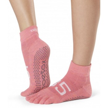 CALCETIN TOESOX ANKLE CON DEDOS ROSA
