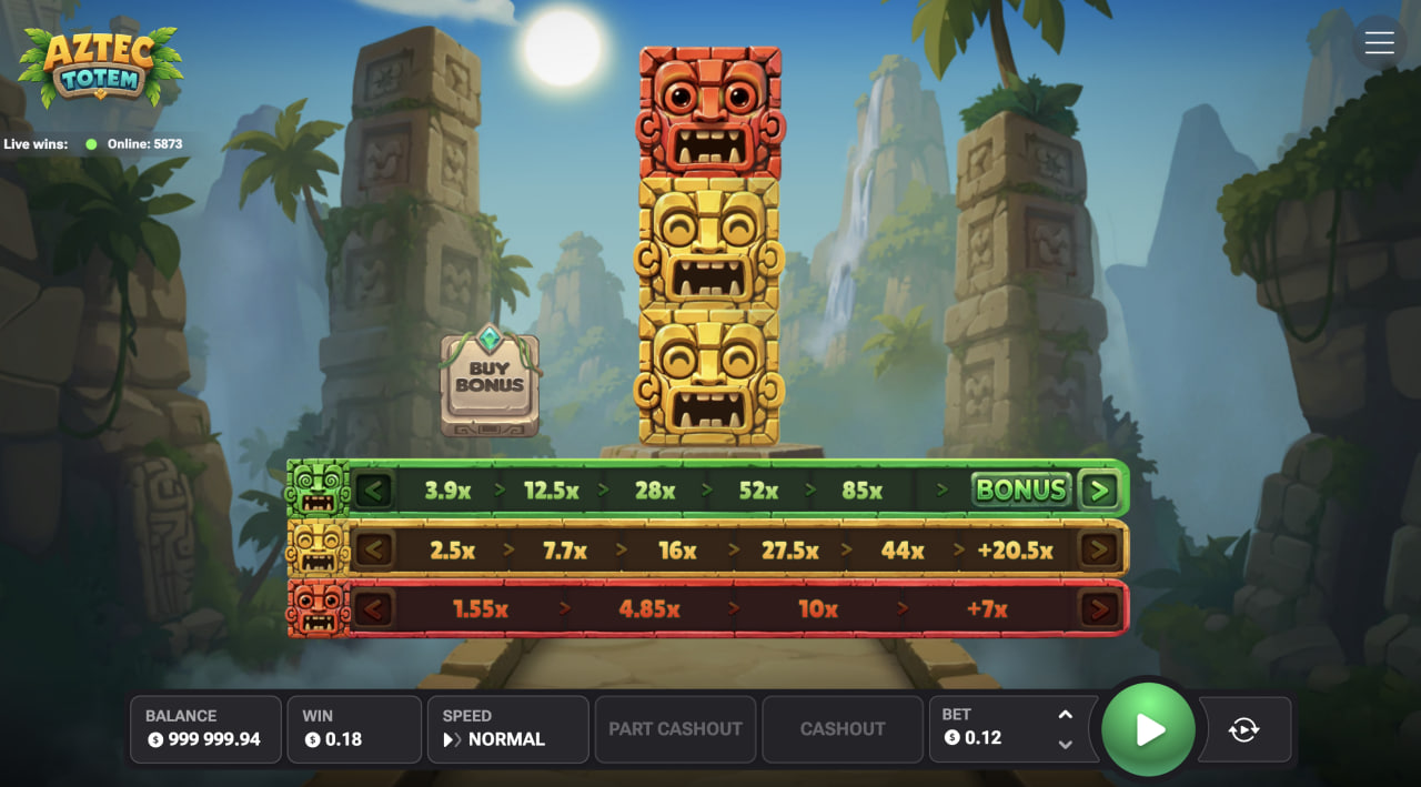 Aztec Totem opinión, demo, casino, juego y bono: tótem con tres líneas de multiplicadores en ordenador